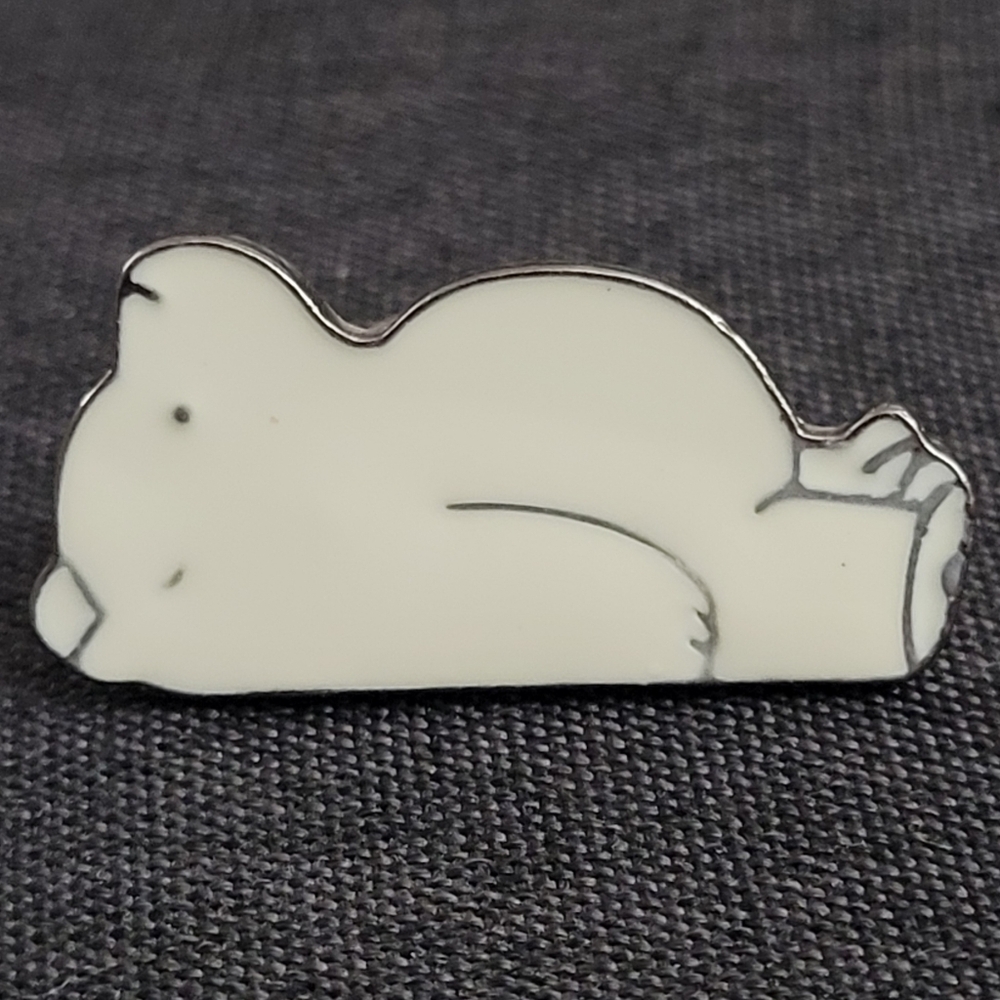 We Bare Bears Ice Bear Resting Enamel Pin